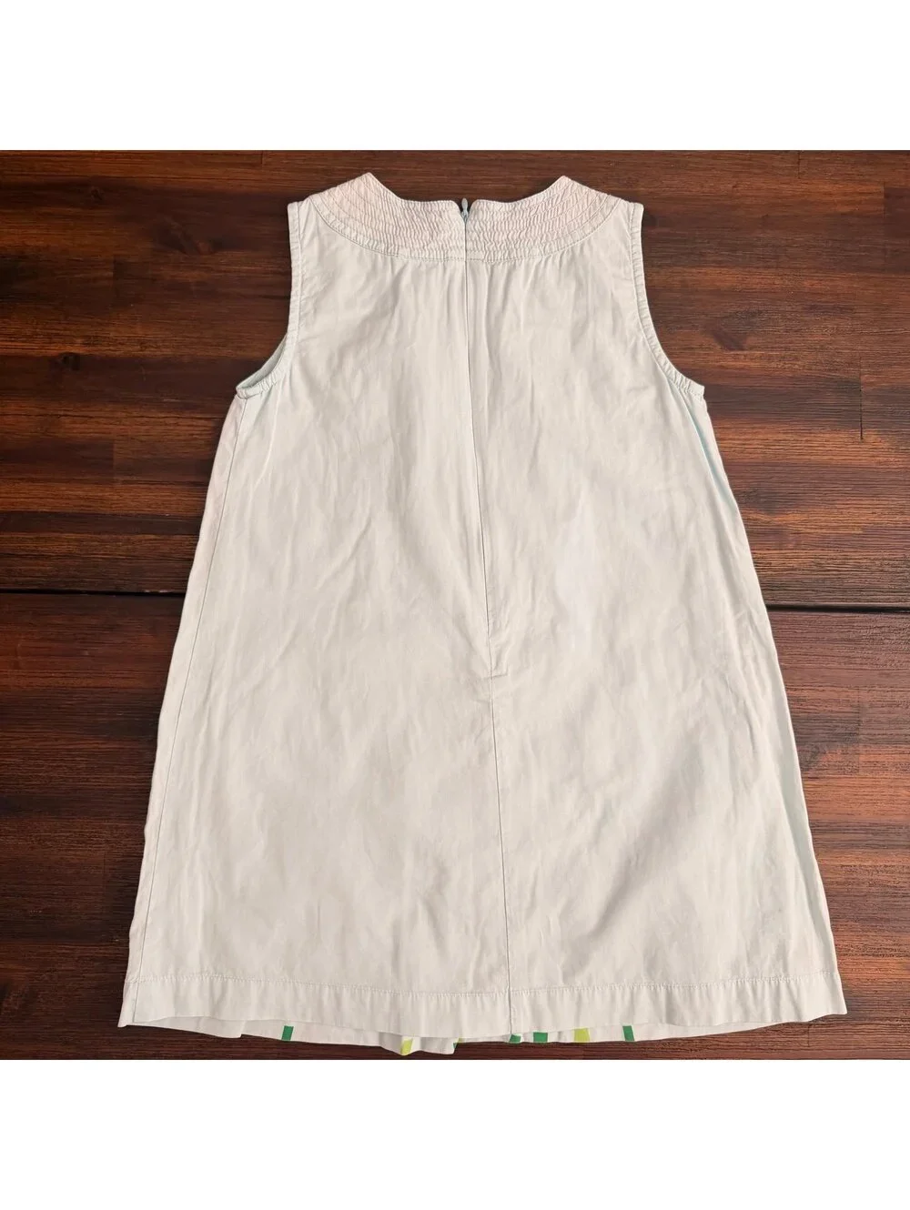 Mini Boden Light Blue Floral Embroidered Sun Dress Size 4-5